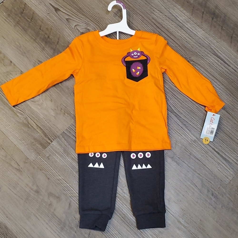 Monster 2 Piece Halloween Matching Set Size 3T